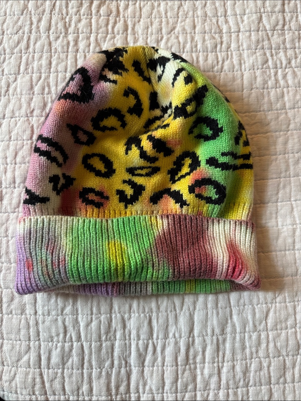 🌈Kids Multicolor Leopard Print Beanie Hat🌈